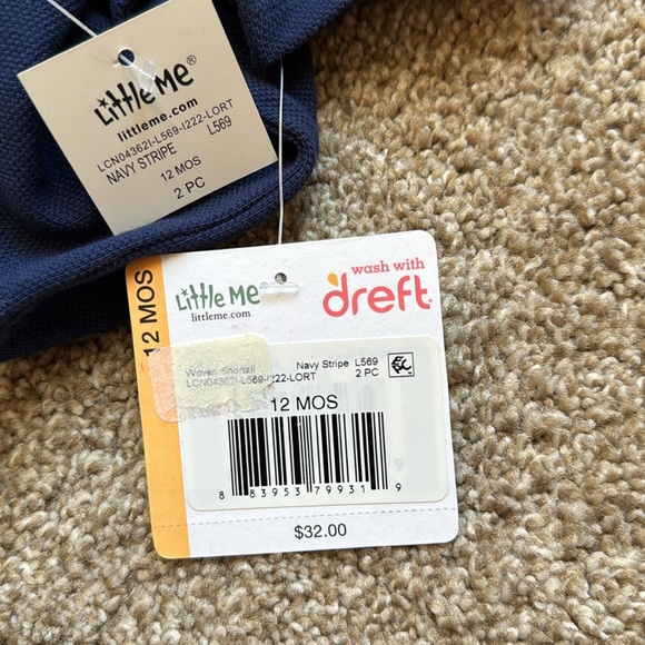 Little Me Crab Shortall Set - Picture 7 of 7